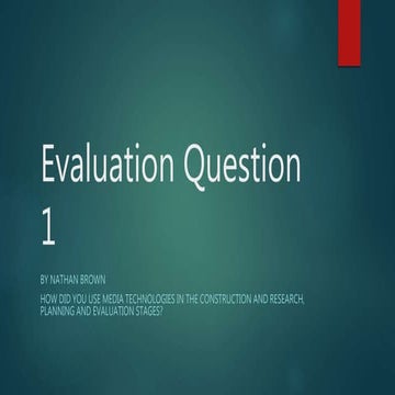 A2 evaluation question 4