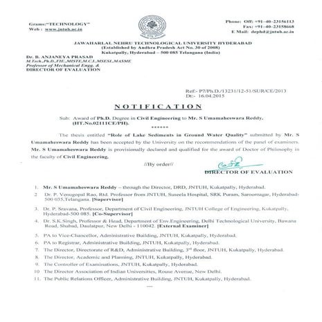 PhD Notification | PDF