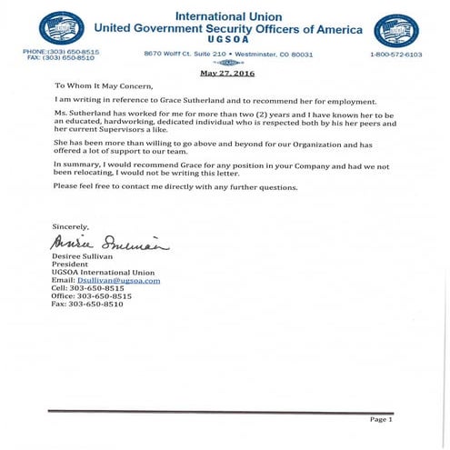 LOR by Desiree Sullivan - President