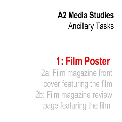 A2 media film poster analysis | PPT
