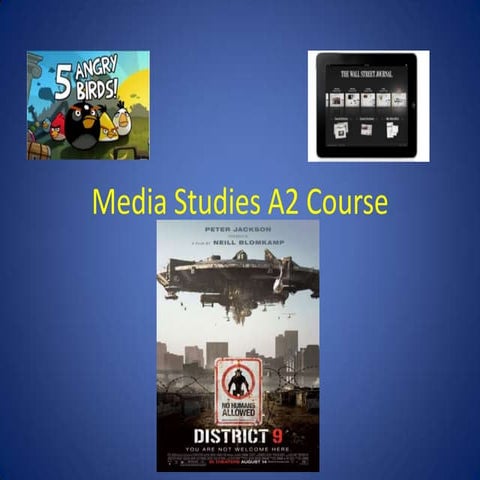 A2 media course details