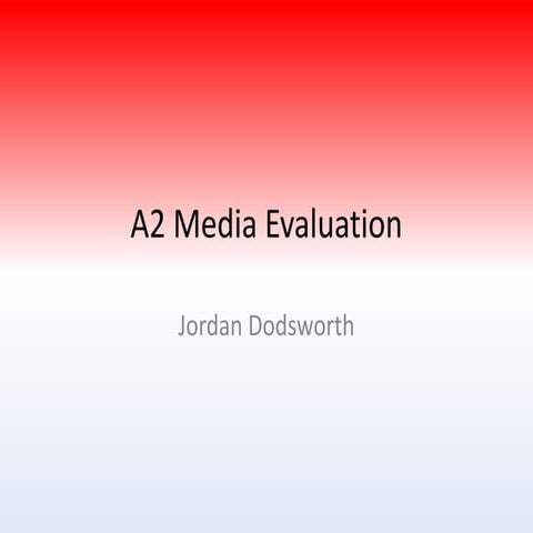 A2 media evaluation   final