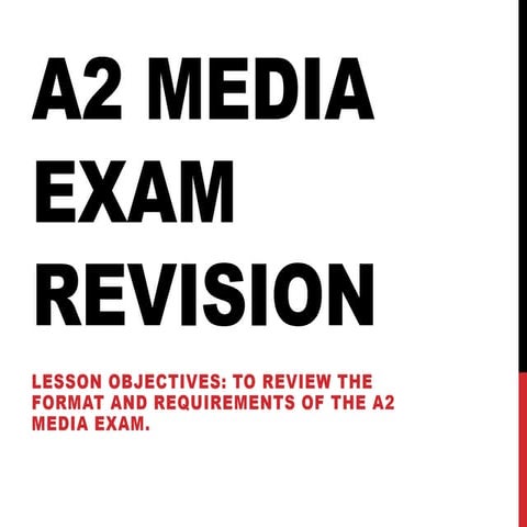 A2 media exam revision