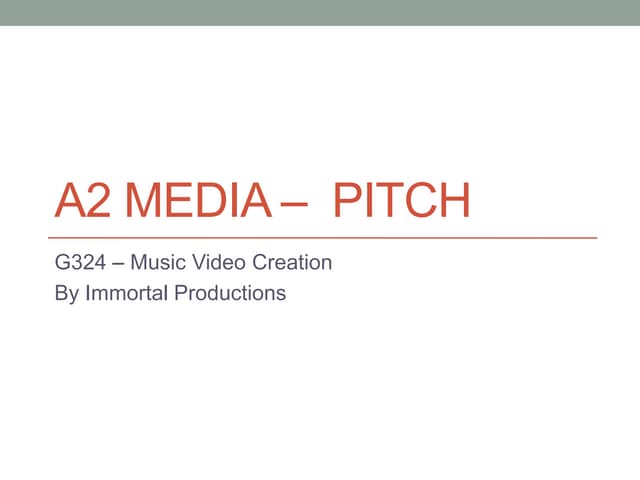 Our pitch