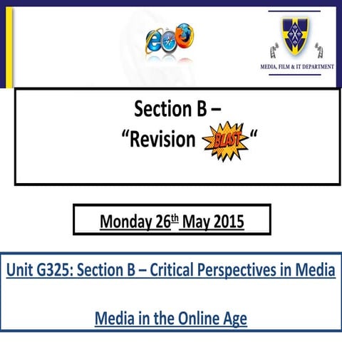 A2 Media Revision Blast