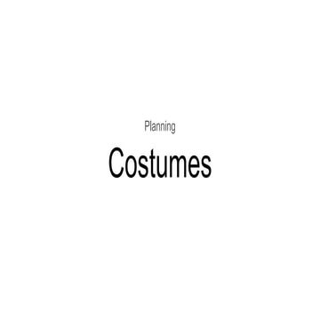 A2 Media Studies - Costumes