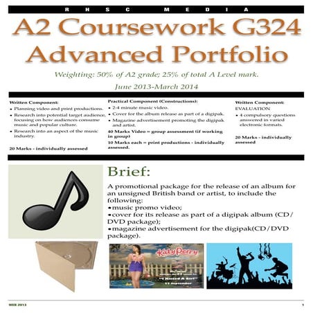 A2 Advanced Portfolio Guidance 2013