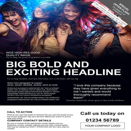 A3 poster Template 4