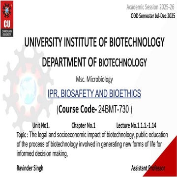 Intellectual property rights & biostatistics