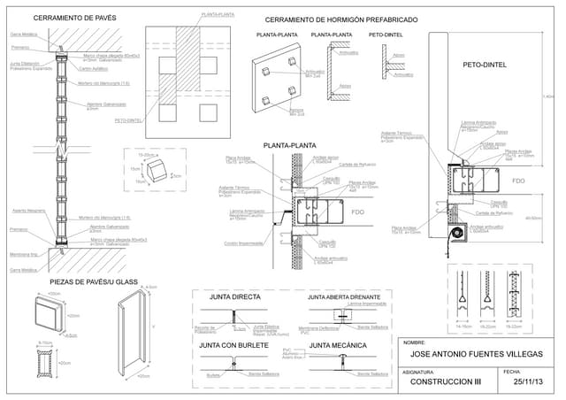 Cerramiento de pavés y cerramientos...