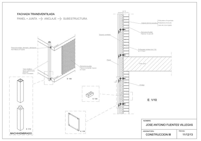 Fachada transventilada (formato A3)