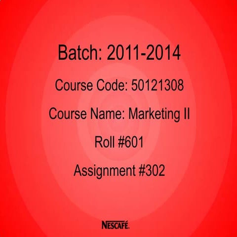 Nescafe Marketing Presentation