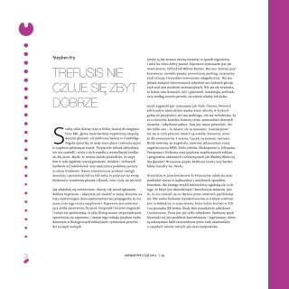 Stephen Fry, Trefusis nie czuje się...