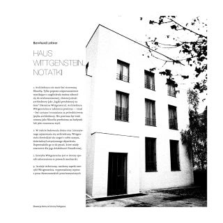 Bernhard Leitner, Haus Wittgenstein...