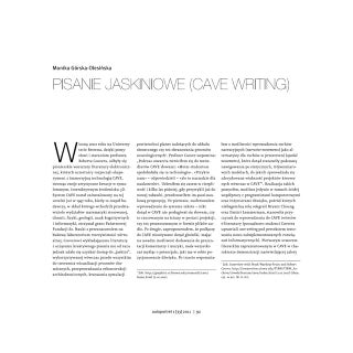 Monika Górska-Olesińska, Pisanie ja...