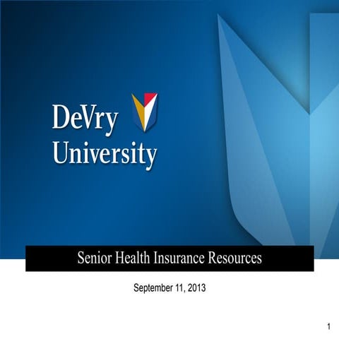 Senior Health Insurance_DVU_September 12 2013