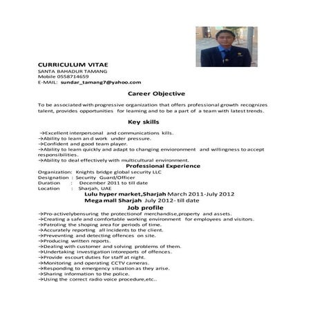 CURRICULUM VITAE