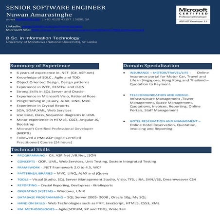 Resume-NuwanAmarasighe - NP