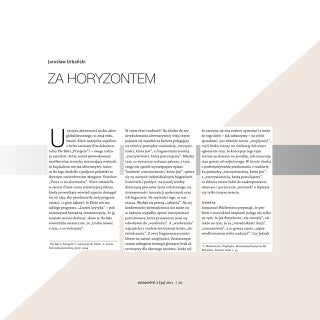 Jarosław Urbański, Za horyzontem