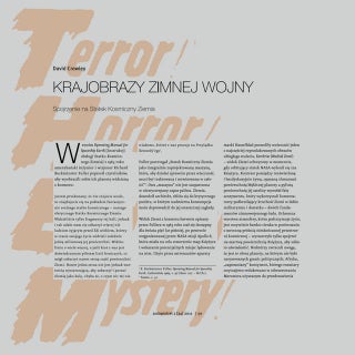 David Crowley, Krajobrazy zimnej wojny