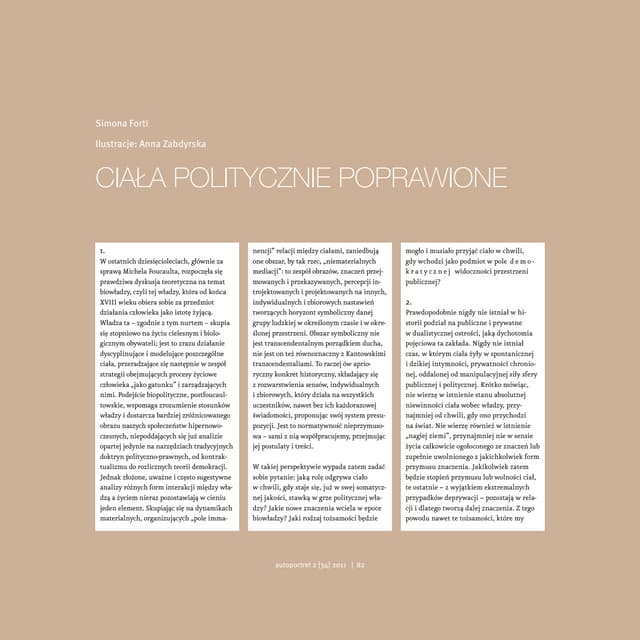 Simona Forti, Ciała politycznie poprawione