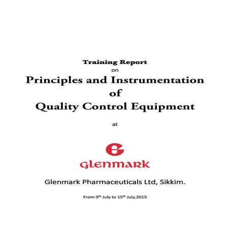 Principles and Instrumentation of QC Equipments by Sourav Sharma