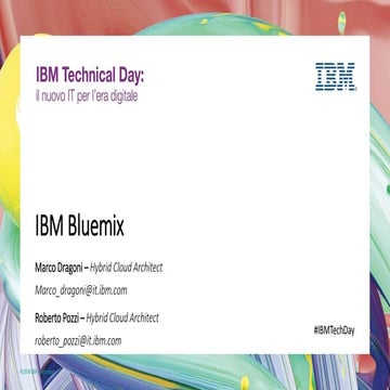 IBM Technical Days - Bluemix-2_final