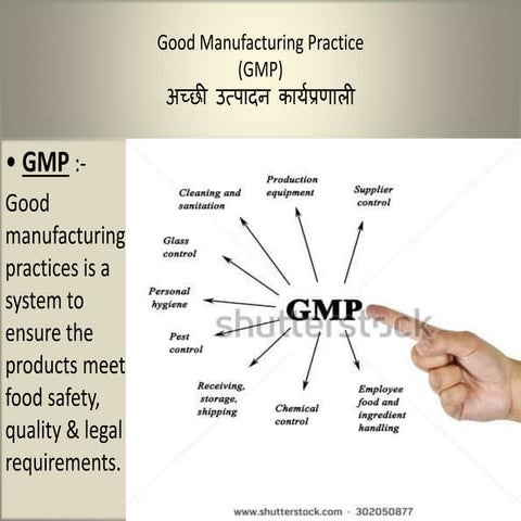 Good Manufacturing Practice ppt