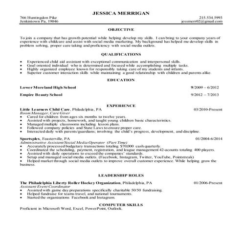 Darcy Murdoch resume | DOCX