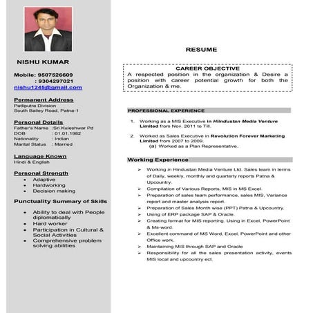 Mihun_Kumar CV | PDF