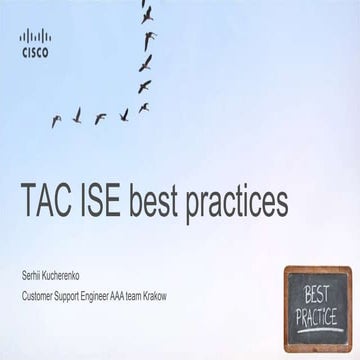 PIW ISE best practices