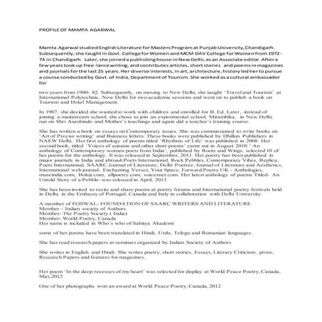 Bio profile | DOCX
