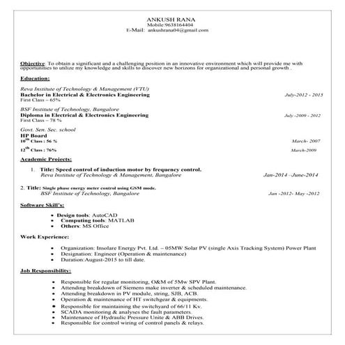 Ronit resume | PDF