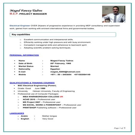 Mostafa CV | DOCX