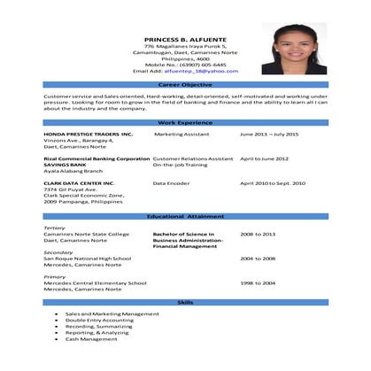 PRINCESS B. ALFUENTE_S RESUME