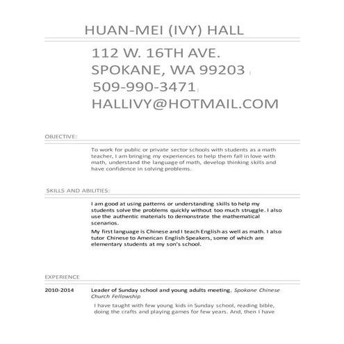 Letter of Recommendation from IB Math Higher Level teacher | PDF