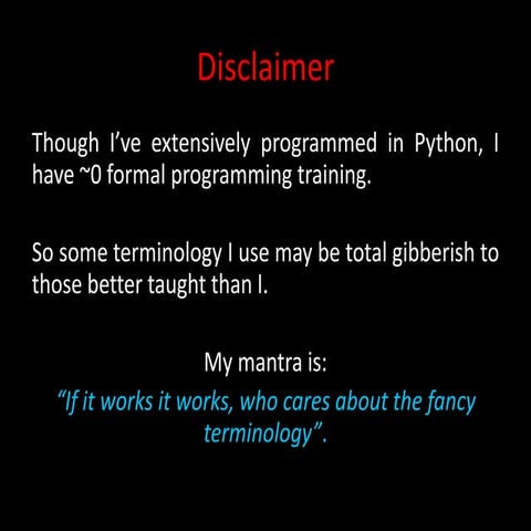 Python your new best friend