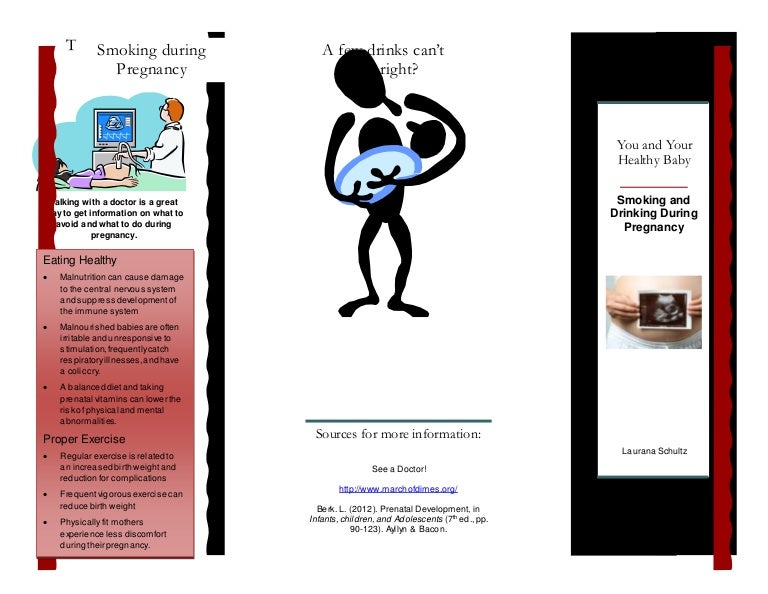Brochure- smoking and drinking during pregnancy