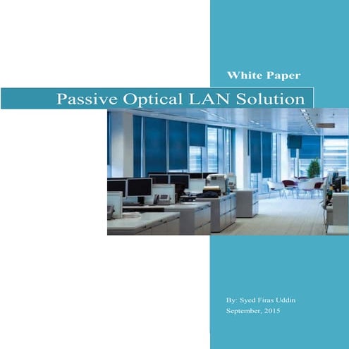 Passive Optical LAN Solution - White Paper