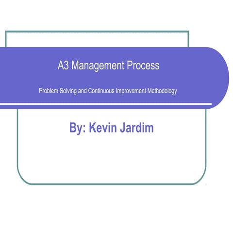 A3 Management Process