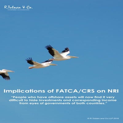 Impact of FATCA/CRS on NRI