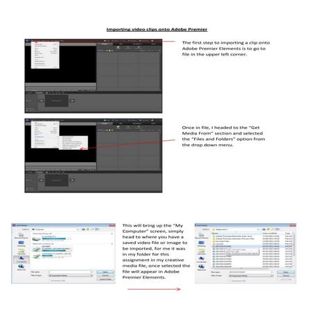 A4   task 1 - importing video clips
