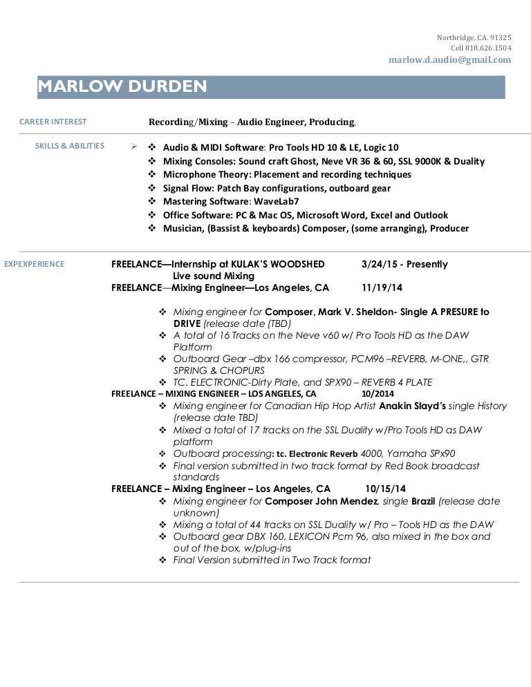 Marlow Resume