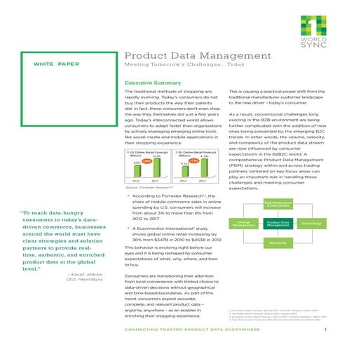 Product Data Management - Meeting challenges