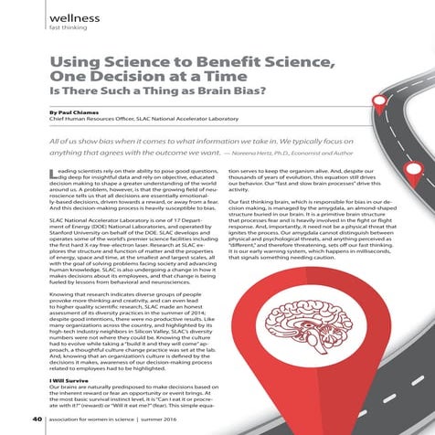 AWIS Magazine - Paul Chiames article