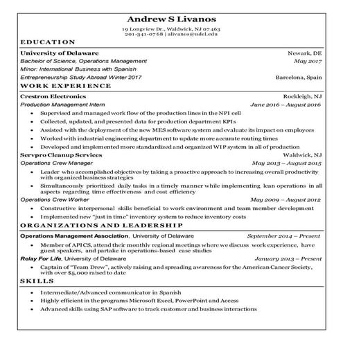 Jacob's Resume - ID | PDF