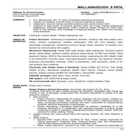 Resume_Mallanagouda Patil