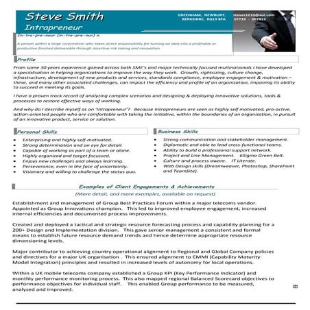 Steve Smith Business Profile | DOC