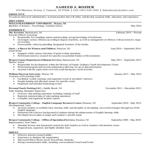 SR90 Admin Resume | DOCX
