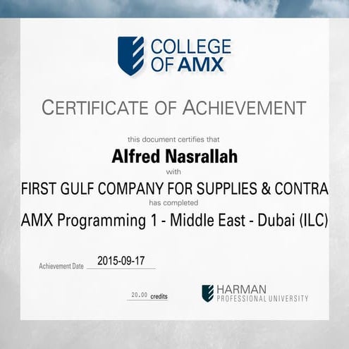 alfred- AMX Programming1